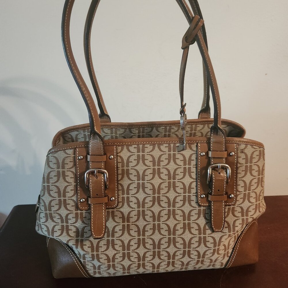 Fossil Brown and Tan Satchel Bag